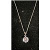 Image 2 : NEW 925 SILVER 3CT SIMULATED DIAMOND (CZ) SOLITAIRE NECKLACE - ADJUSTABLE 16" - 18" LONG