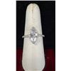 Image 2 : NEW 925 SILVER 2CT MARQUISE CUT SIMULATED DIAMOND (CZ0 HALO RING - SIZE 7