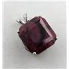 Image 1 : 3.5 CT CERTIFIED SILVER RUBY GEMSTONE PENDANT ($2,390 APPRAISAL, APPRAISAL NOT GUARANTEED)