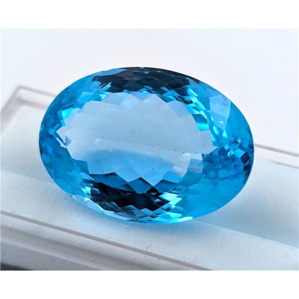 50.85 CT CERTIFIED ROYAL BLUE TOPAZ GEMSTONE ($9,765 APPRAISAL, APPRAISAL NOT GUARANTEED)