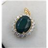 Image 2 : 2.6 CT CERTIFIED SILVER EMERALD GEMSTONE PENDANT ($4,445 APPRAISAL, APPRAISAL NOT GUARANTEED)