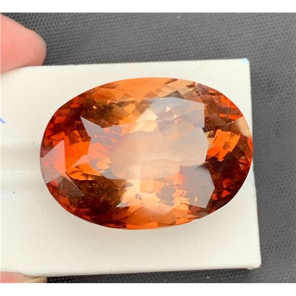 81.35 CT CERTIFIED WHISKY TOPAZ GEMSTONE ($44,745 APPRAISAL, APPRAISAL NOT GUARANTEED)