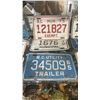 Image 3 : ASSORTED VINTAGE BRITISH COLUMBIA UTILITY TRAILER LICENSE PLATES