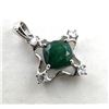 Image 2 : 1.9 CT CERTIFIED SILVER EMERALD GEMSTONE PENDANT ($4,921 APPRAISAL, APPRAISAL NOT GUARANTEED)