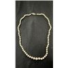Image 1 : 10KT WHITE GOLD PEARL NECKLACE - APPROX. 16"