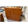 Image 1 : MID CENTURY MODERN TEAK 5 DRAWER BEDROOM DRESSER WITH SIDE CABINET 48" X 19" X 45"