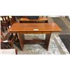 Image 1 : MID CENTURY DANISH MODERN TEAK 2-DRAWER WRITING DESK 47" X 18" X 28"