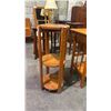 Image 1 : MID CENTURY DANISH MODERN TEAK 3-TIER ROUND PLANT STAND 12" X 32"