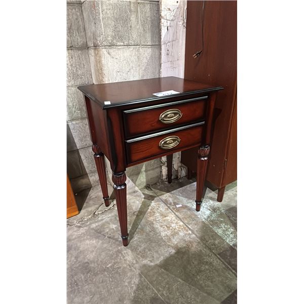2-DRAWER SIDE TABLE 22" X 16" X 30"