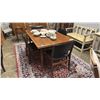 Image 2 : MID CENTURY DANISH MODERN TEAK DRAW LEAF DINING TABLE WITH 4 DINING CHAIRS - TABLE IS GEORG