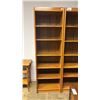 Image 2 : MID CENTURY DANISH MODERN TEAK 2-PC BOOKSHELF WALL UNIT 24.5" X 16.5" X 79"