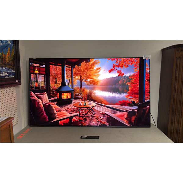 *TESTED WORKING* HISENSE 75" TV WITH REMOTE & POWER CORD