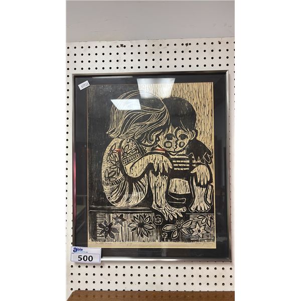 ARTIST SIGNED ARTIST PROOF TITLED "THE LITTLE FRIENDS" 20.5" X 24.5"
