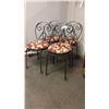 Image 1 : SET OF 4 HEAVY CRAFTED METAL BISTRO STYLE CHAIRS