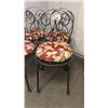 Image 2 : SET OF 4 HEAVY CRAFTED METAL BISTRO STYLE CHAIRS