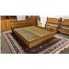 Image 2 : MID CENTURY DANISH MODERN TEAK QUEEN SIZE PLATFORM BED 84" X 63"