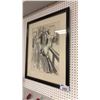 Image 1 : FRAMED ARTIST SIGNED SKETCHING