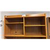 Image 4 : MID CENTURY DANISH MODERN TEAK 2-PC WALL UNIT 48" X 22" 79"