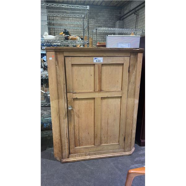 WOODEN STORAGE CABINET - APPROX. 44"W X 17"D X 54"H