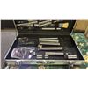 Image 2 : STAINLESS STEEL BARBEQUE SET IN A HARD TRANSPORT CASE