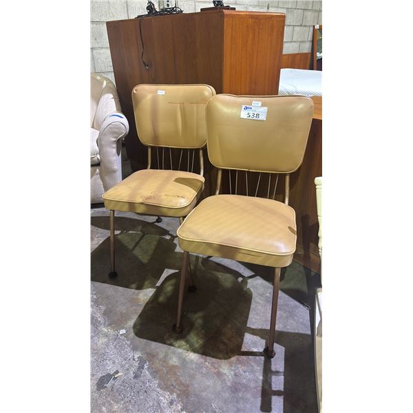 TWO VINTAGE DINING CHAIRS