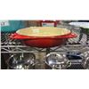 Image 2 : LE CREUSET RED CAST IRON CASSEROLE DISH