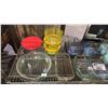 Image 3 : SHELF OF ASSORTED PYREX DISHES (A FEW ARE NOT PYREX)