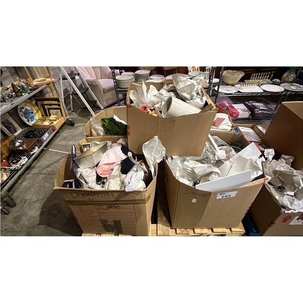 PALLET OF ESTATE GOODS - BOOKS, POTS, PANS, UTENSILS & MORE *MUST TAKE ALL ON PALLET*