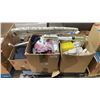 Image 1 : PALLET OF ESTATE GOODS - CORD COVER KIT, IRONING BOARD, COMPUTER KEYBOARD, PRINTER & MORE