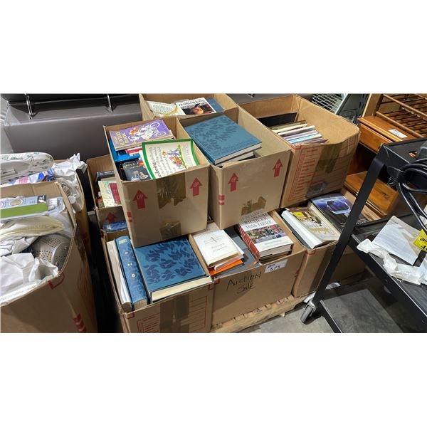 PALLET OF ASSORTED BOOKS - CHILDREN'S BOOKS & REFERENCE BOOKS,