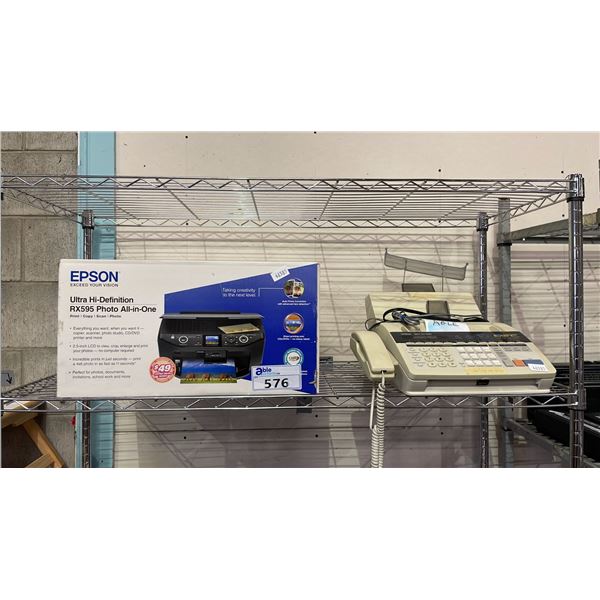 EPSON RX595 PRINTER & BROTHER MFC 1970MC FAX MACHINE