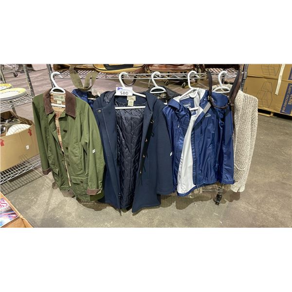 6 L.L BEAN JACKETS & SWEATERS - SIZES RANGE FROM XS TO M