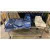 Image 1 : SHELF OF ASSORTED JEAN & SHORTS - ASSORTED SIZES, STYLES & COLOURS