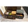 Image 2 : 2 METAL AMMO CRATES WITH ASSORTED AMMUNITION CONTENTS