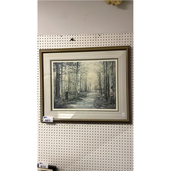 PAUL RUPERT "SUMMER LIGHTS" SIGNED FRAMED 35" X 29" PRINT 27/75/750