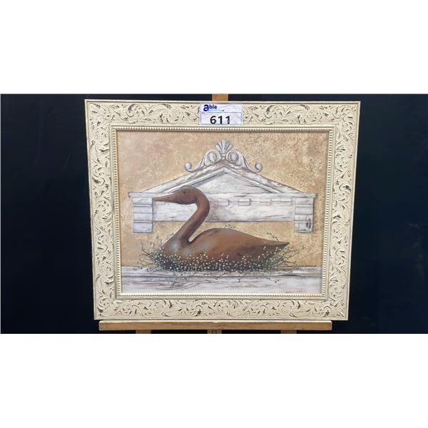 CINDY SAMPSON "COUNTRY KEEPSAKES" FRAMED PRINT 25" X 21"