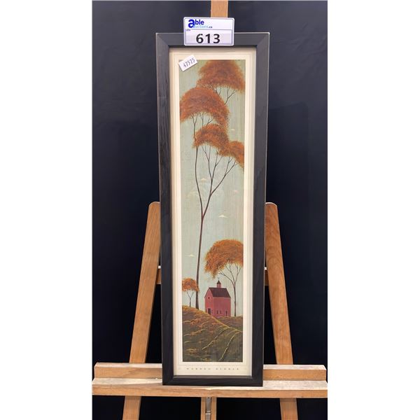 WARREN KIMBLE "FALL PANEL" FRAMED PRINT 30.5" X 9"
