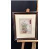 Image 2 : PAIR OF KATHRYN WHITE 15.25" X 12.75" FRAMED FLORAL PRINTS - ARTIST INFO ON BACK
