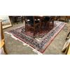 Image 1 : PATTERNED 9' X 6' AREA RUG WITH UNDERLAY *CONTENTS ON RUG NOT INCLUDED*