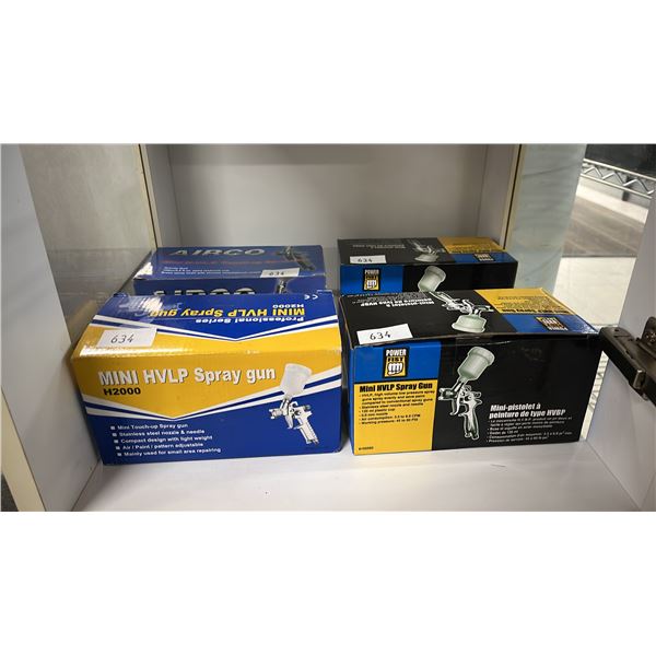 4 ASSORTED MINI SPRAY GUNS