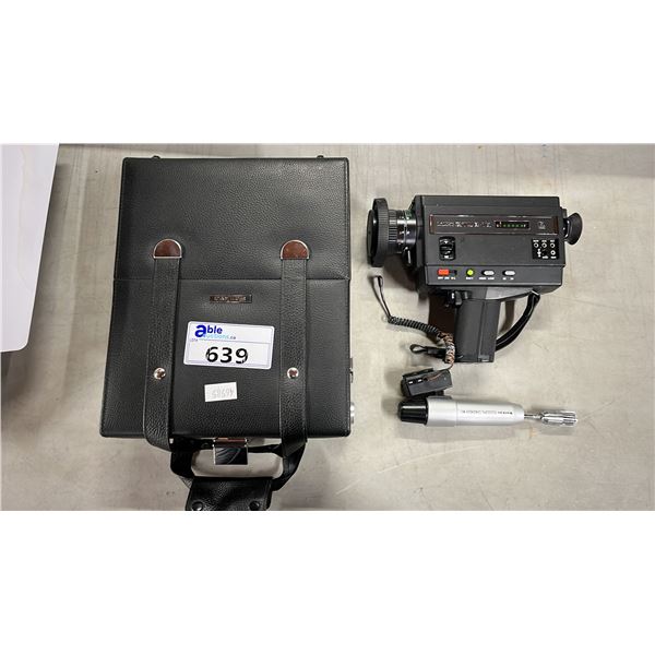 VINTAGE SANKYO SOUND XL-60S MOVIE CAMERA WITH TELESCOPIC MIC IN ORIGINAL CASE