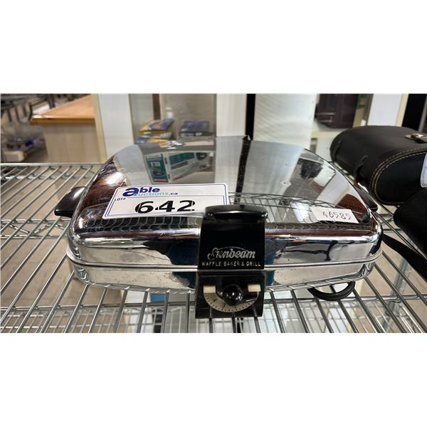 VINTAGE SUNBEAM WAFFLE BAKER & GRILL