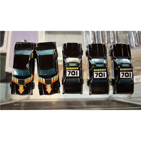 5 ASSORTED HOT WHEELS CARS BY MATTEL