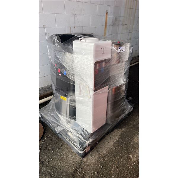 PALLET OF ASSORTED JUG WATER DISPENSER (UNKNOWN WORKING CONDITION, MAY BE MISSING PARTS & PIECES)