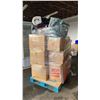 Image 1 : PALLET OF ASSORTED STORAGE LOCKER CONTENTS INCLUDING; STUFFED BEAR, CHRISTMAS DECOR, CLOTHING &
