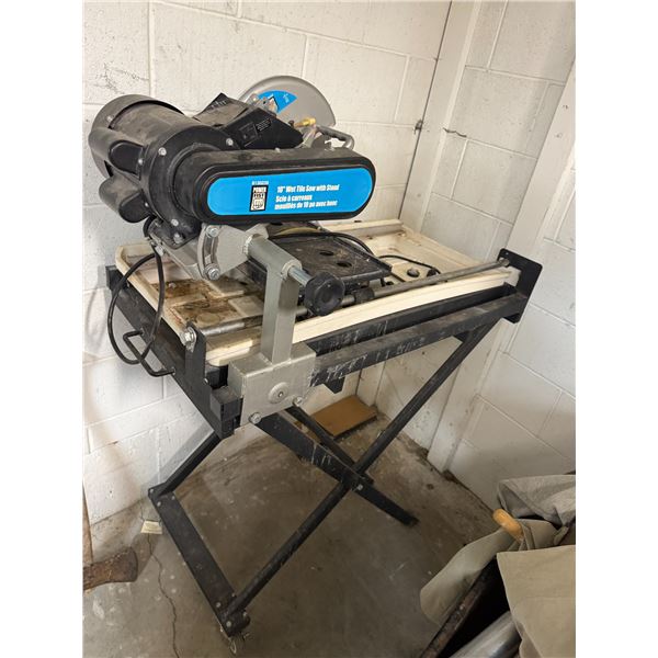 10" wet tile saw with stand