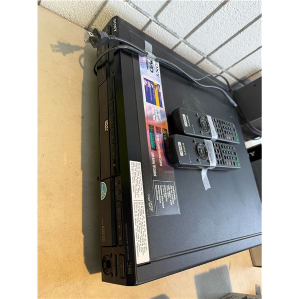 Sony DVD player with two remotes