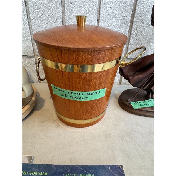 MCM Teak ice bucket