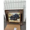 Image 1 : Oil on canvas car painting