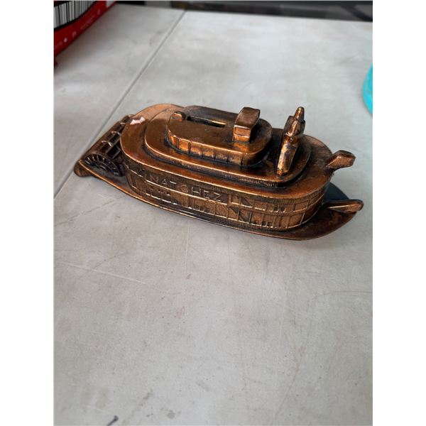 Boat decor, coin bank